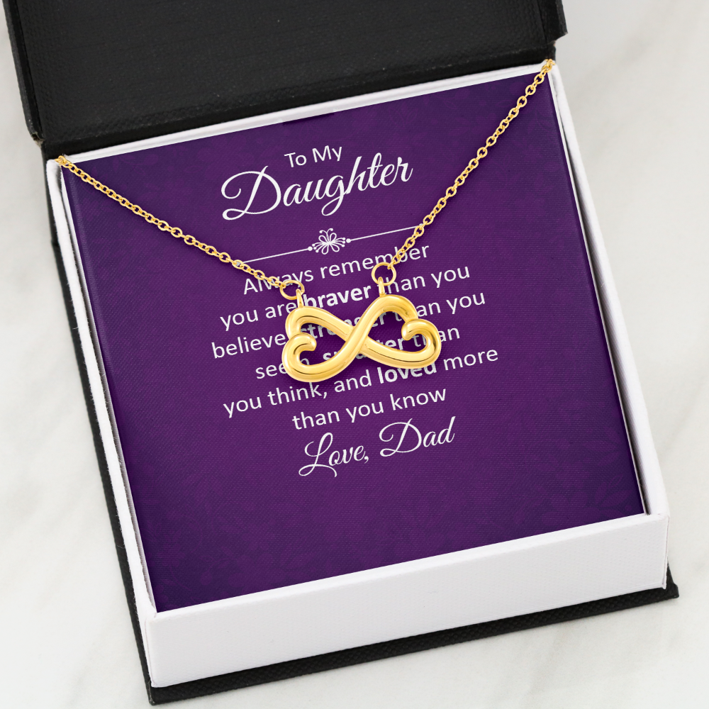 Endless Love Necklace: To My Daughter