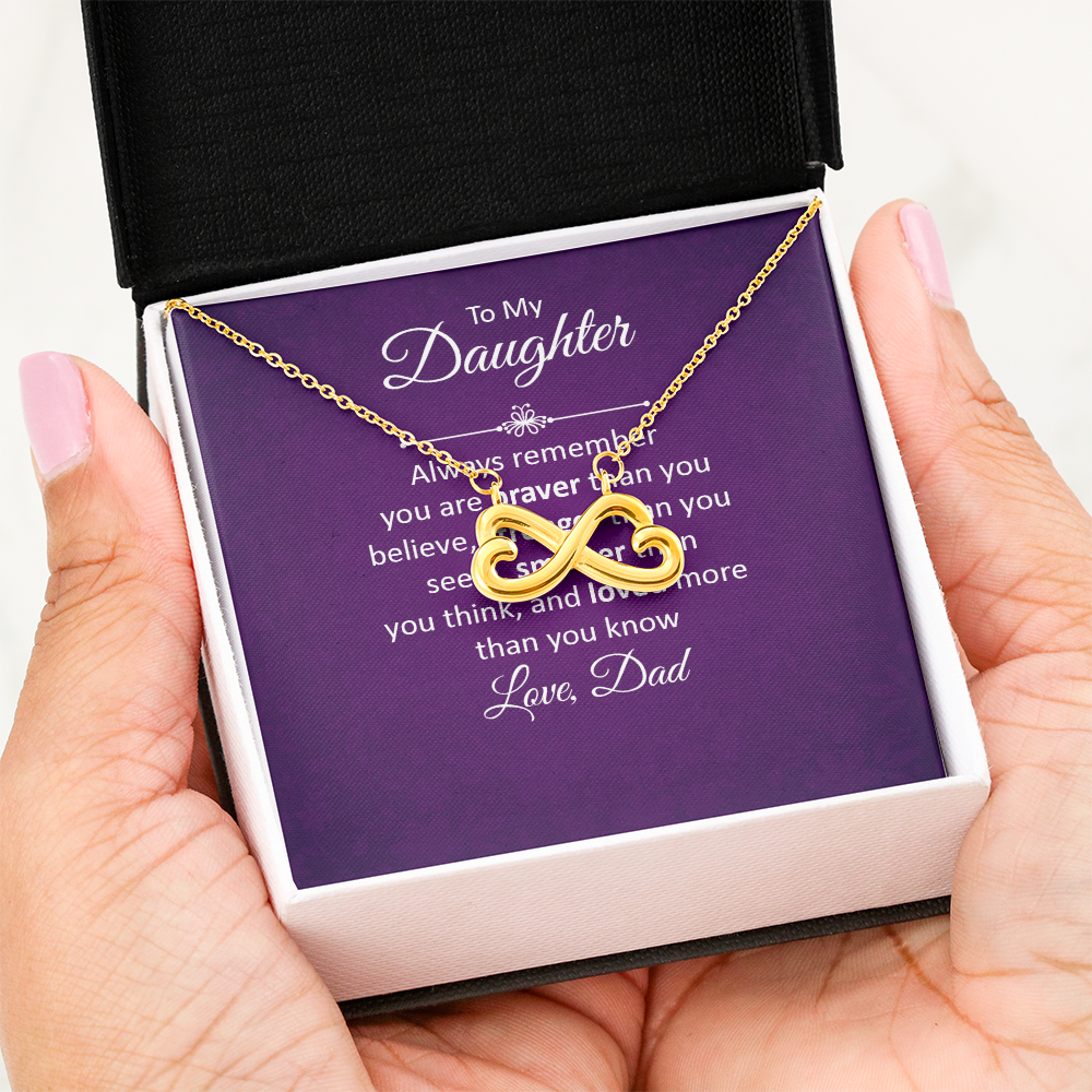 Endless Love Necklace: To My Daughter