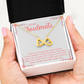Endless Love Necklace: To My Soulmate I L'm Glad To Be Crazy About You