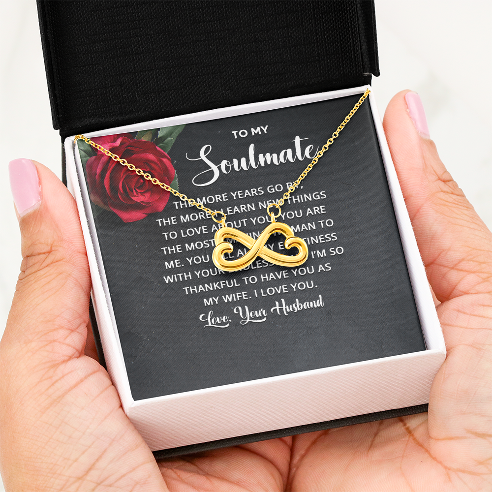 Endless Love Necklace:To Soul Mate Love Your Husband
