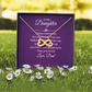 Endless Love Necklace: To My Daughter