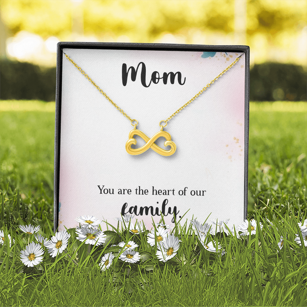Endless Love Necklace: Mom : You Are The Heart Of This Family