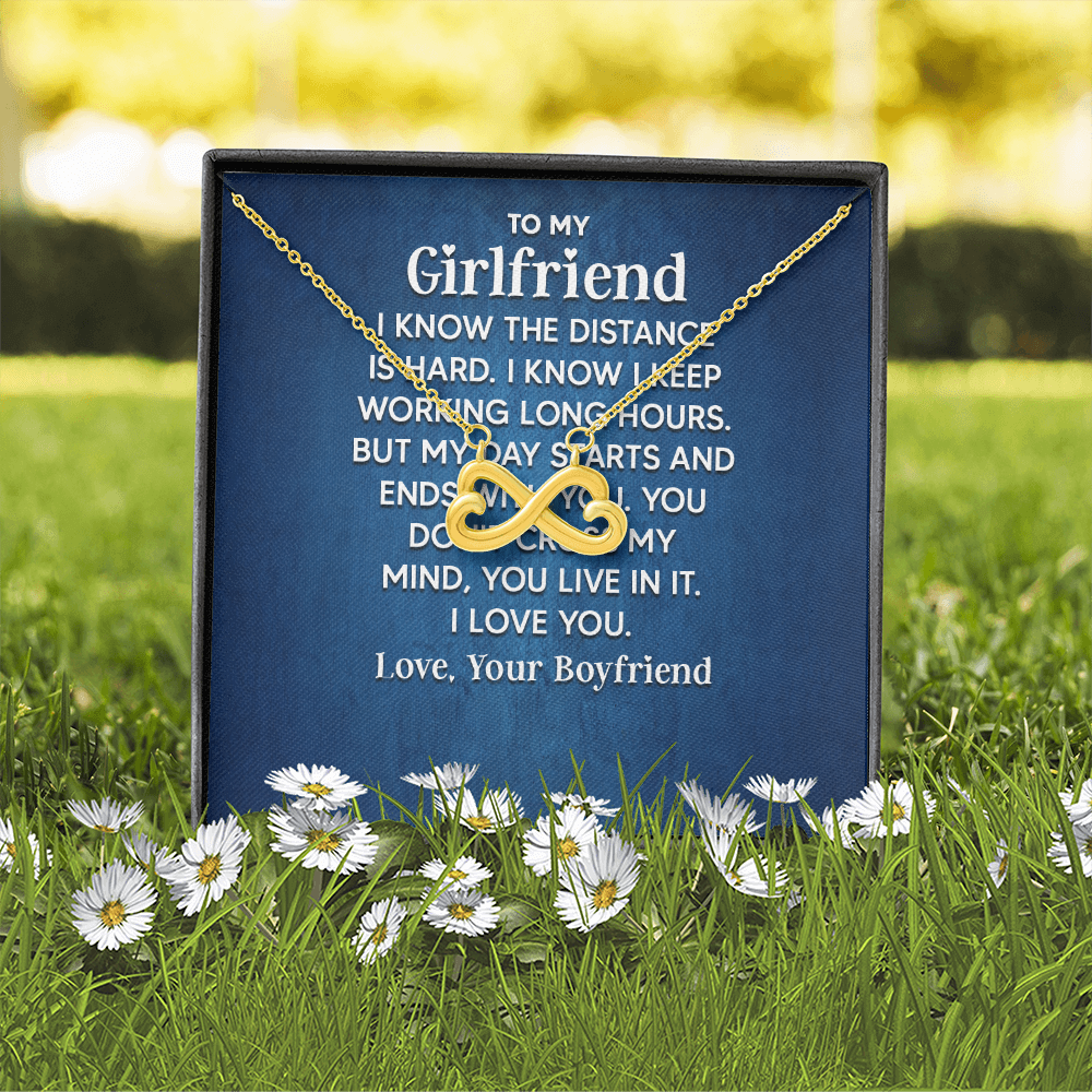 Endless Love Necklace:To My Girlfriend ,I Know The Distance