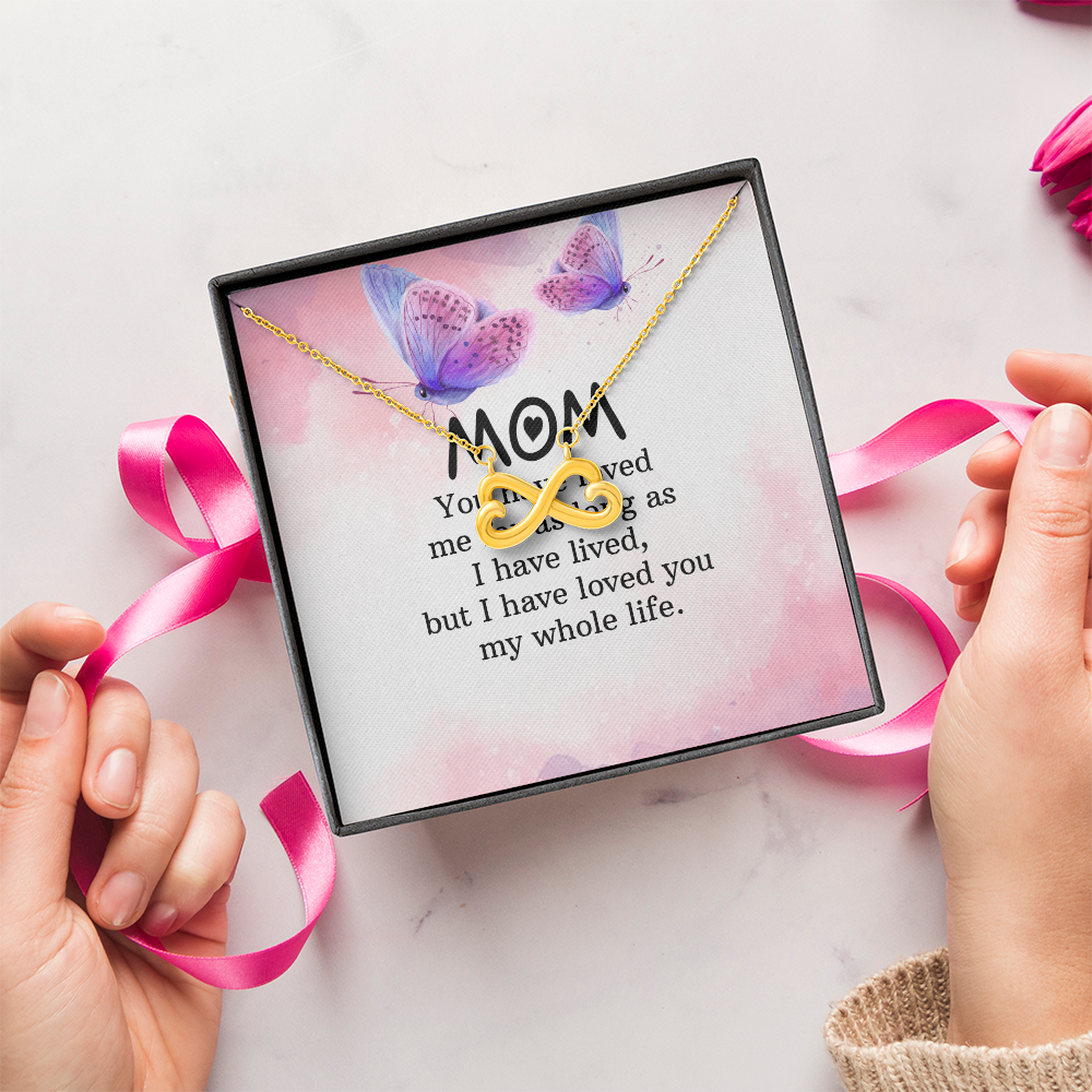 Endless Love Necklace: Mom- I Have Love For You My Whole Life