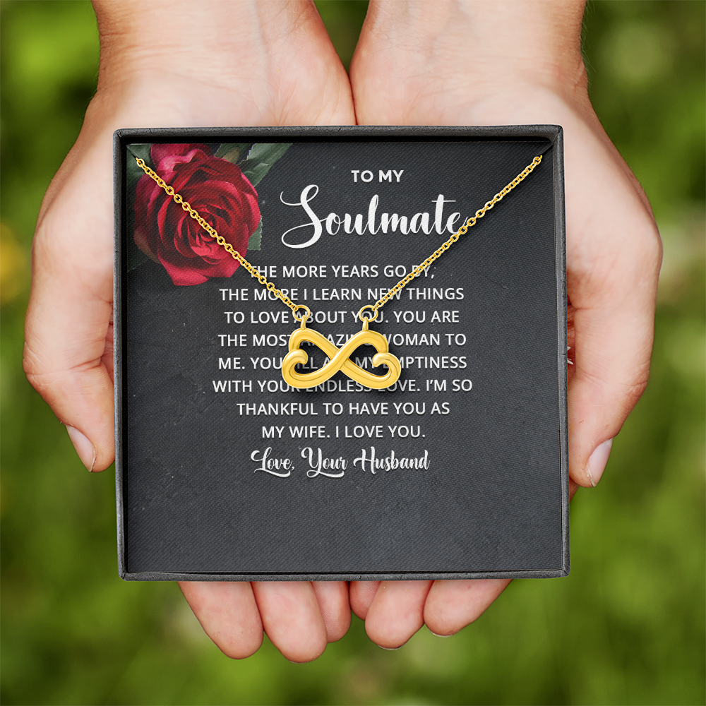 Endless Love Necklace:To Soul Mate Love Your Husband