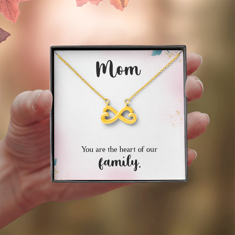 Endless Love Necklace: Mom : You Are The Heart Of This Family