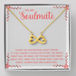 Endless Love Necklace: To My Soulmate I L'm Glad To Be Crazy About You