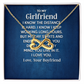 Endless Love Necklace:To My Girlfriend ,I Know The Distance