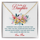 Endless Love Necklace: To My Daughter