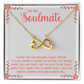 Endless Love Necklace: To My Soulmate I L'm Glad To Be Crazy About You