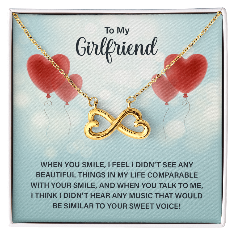 Endless Love Necklace:To My Girlfriend When You Smile