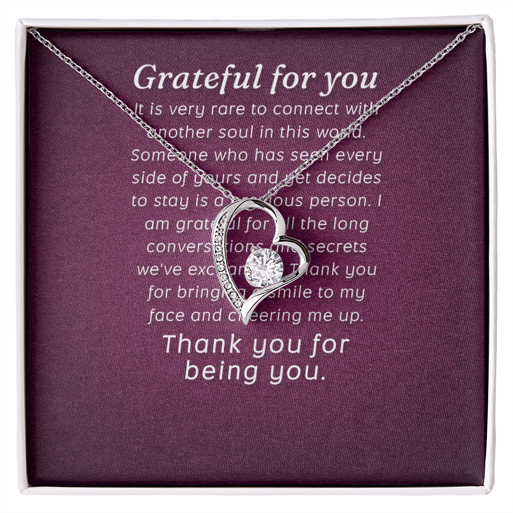 Forever Love Necklace: Grateful for you