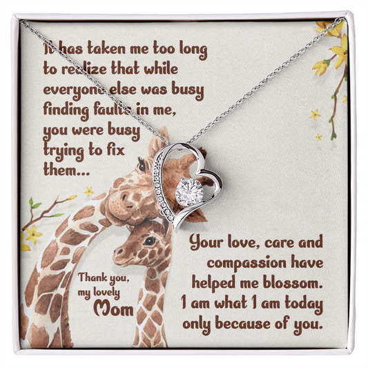 Forever Love Necklace:Thank You My Lovely Mom