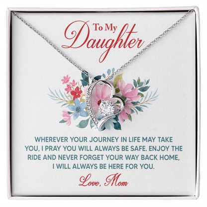 Forever Love Necklace: To My Daughter Love Mom