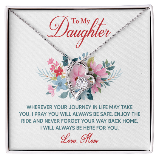 Forever Love Necklace: To My Daughter Love Mom