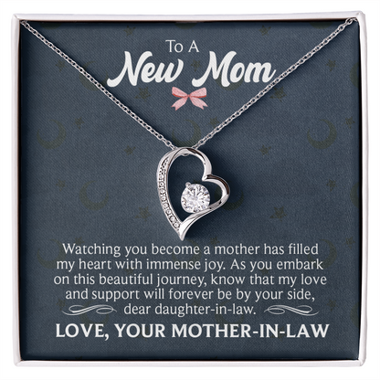 Forever Love Necklace: To A New Mom Love Your Mother-In-Law