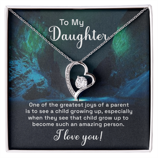 Forever Love Necklace: To My Daughter One The Greatest Joys