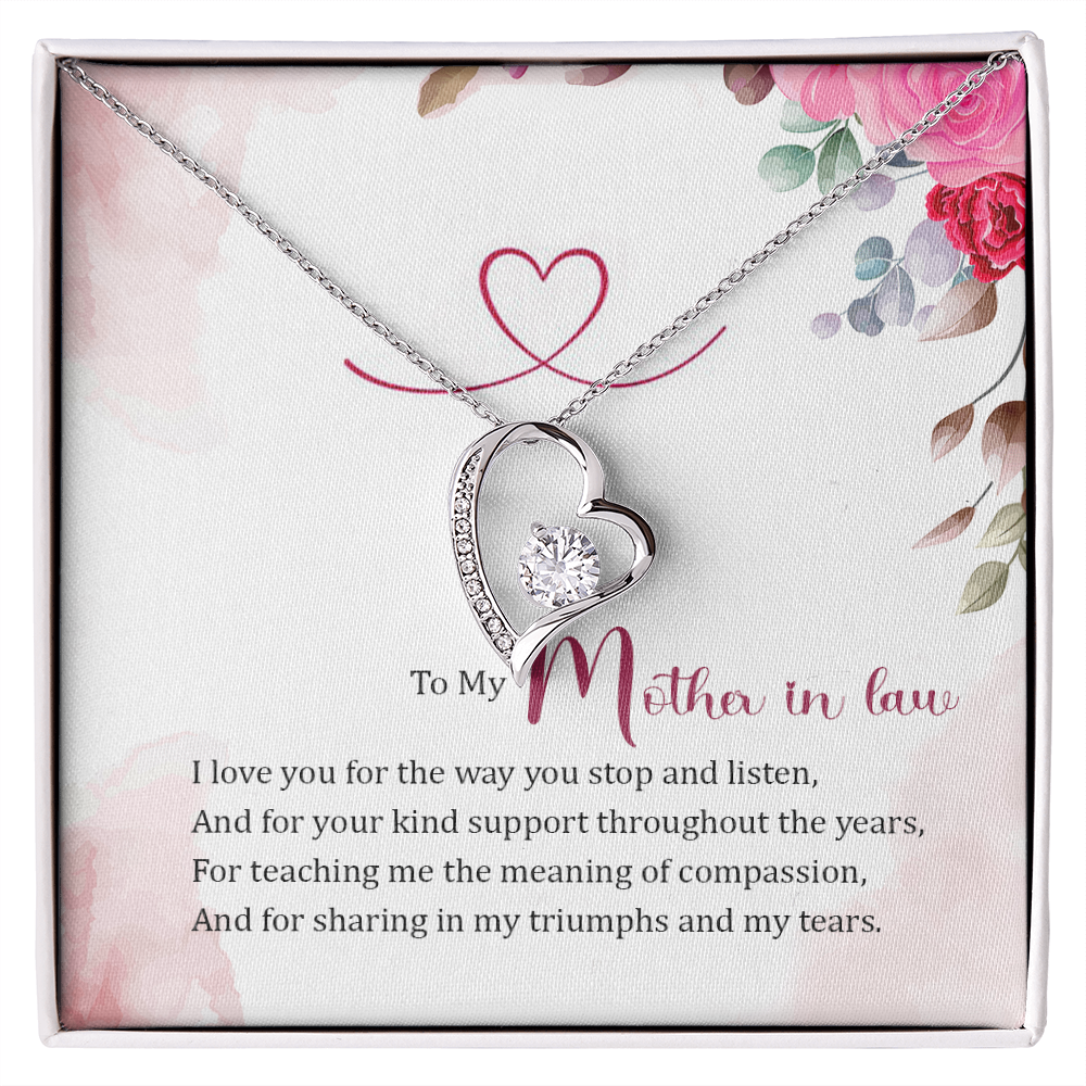 Forever Love Necklace:To My Mother In Law