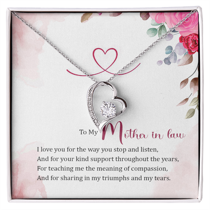 Forever Love Necklace:To My Mother In Law