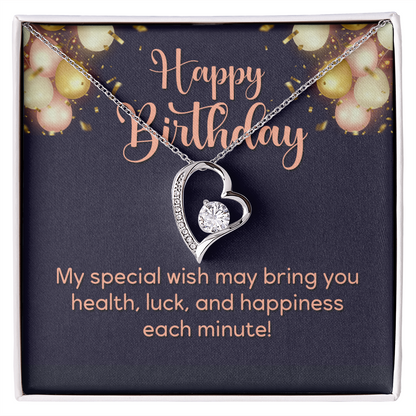 Forever Love Necklace: Happy Birthday Balloons