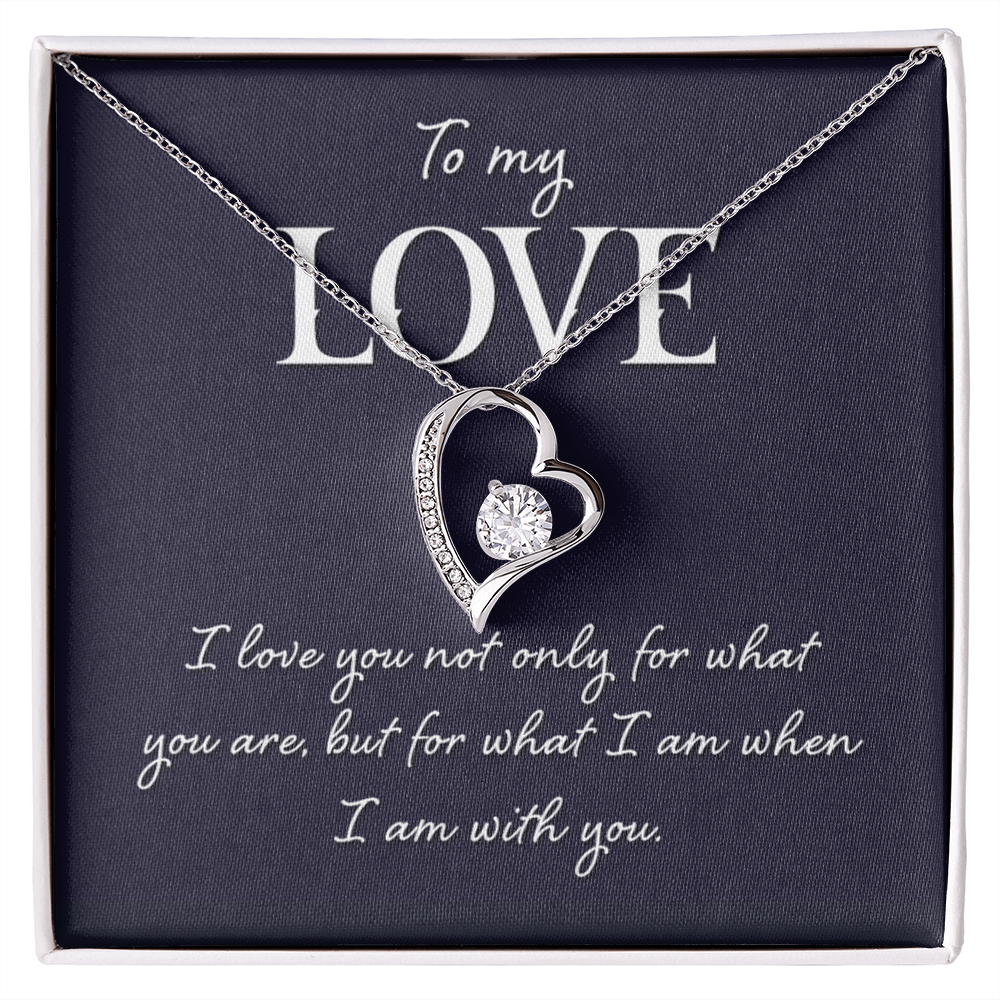 Forever Love Necklace:To My Love I Am With You