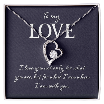 Forever Love Necklace:To My Love I Am With You
