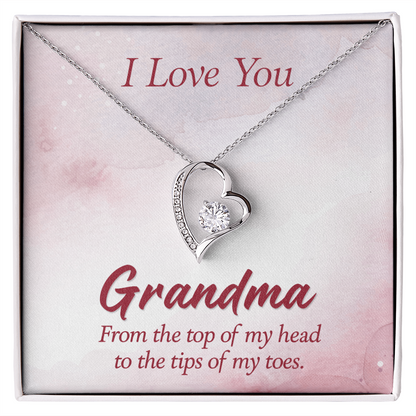 Forever Love Necklace : I Love You Grandma