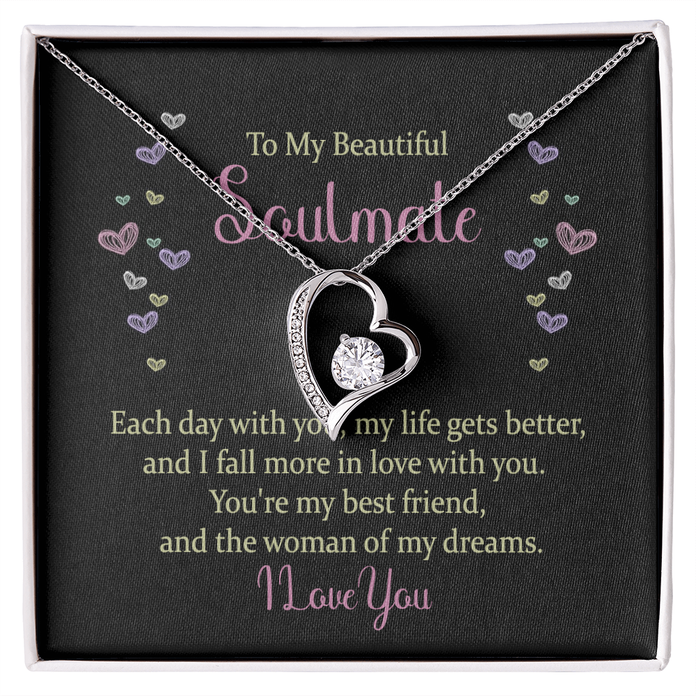 Forever Love Necklace: To My Beautiful Soulmate I Love You