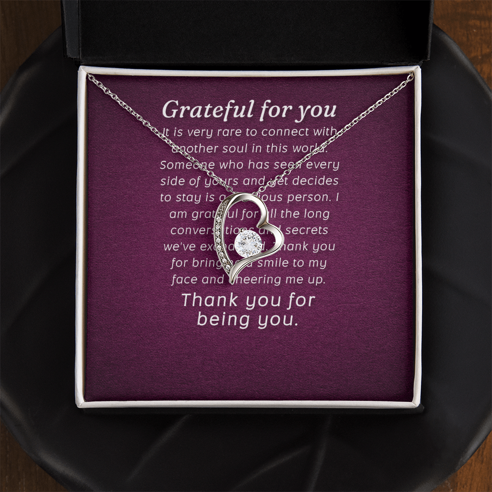 Forever Love Necklace: Grateful for you
