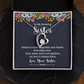 Forever Love Necklace:To My Amazing Sister Distance Never Separates