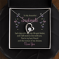 Forever Love Necklace: To My Beautiful Soulmate I Love You