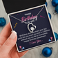 Forever Love Necklace:Happy Birthday To My Wife