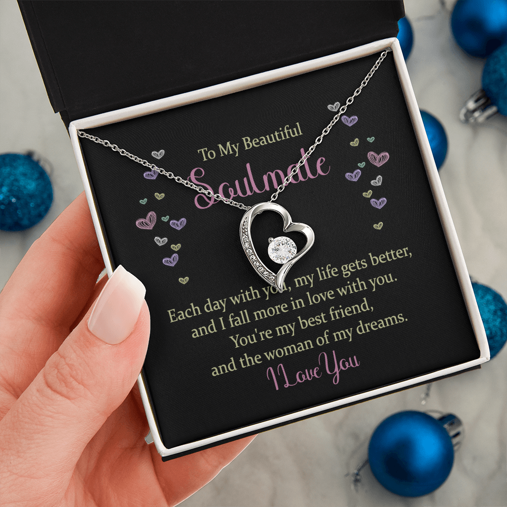 Forever Love Necklace: To My Beautiful Soulmate I Love You