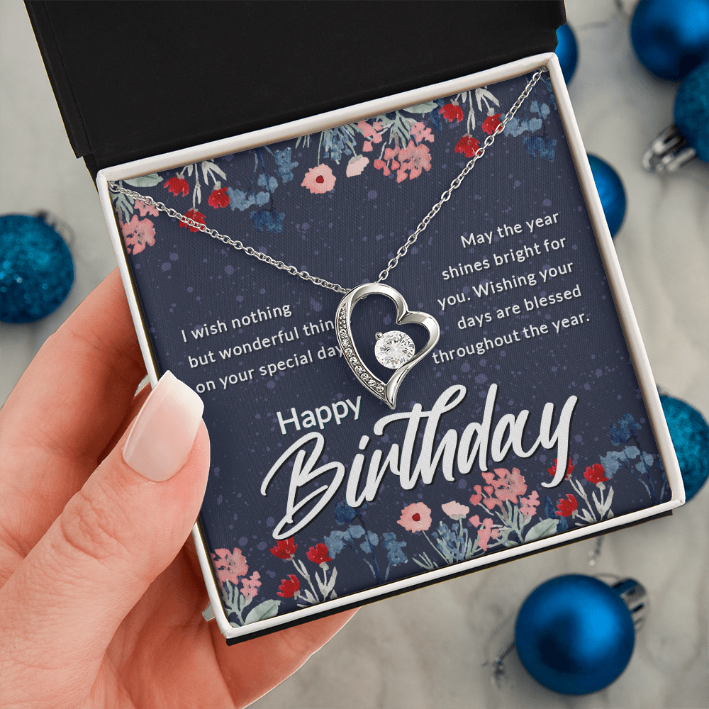 Forever Love Necklace: Happy  Birthday
