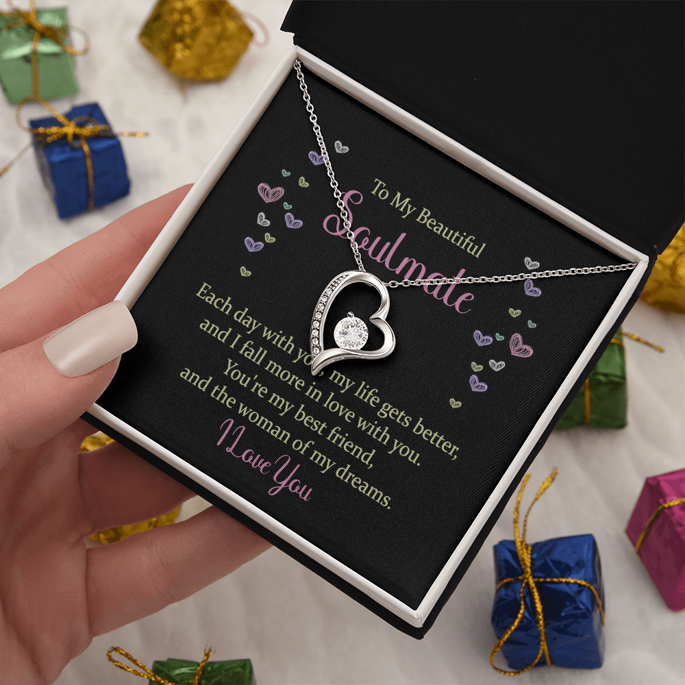 Forever Love Necklace: To My Beautiful Soulmate I Love You