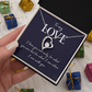 Forever Love Necklace:To My Love I Am With You