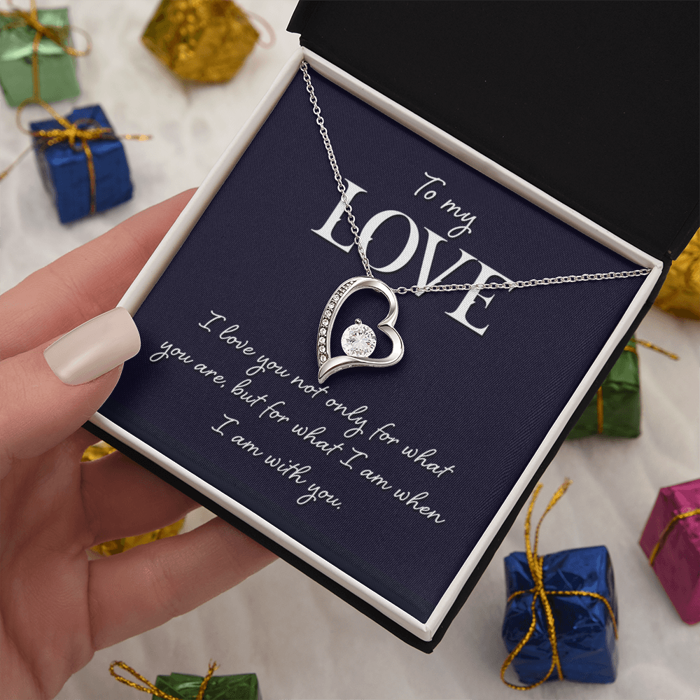Forever Love Necklace:To My Love I Am With You