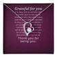 Forever Love Necklace: Grateful for you