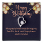 Forever Love Necklace: Happy Birthday Balloons
