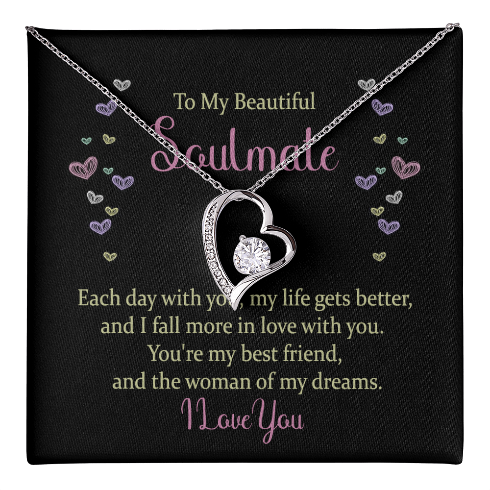 Forever Love Necklace: To My Beautiful Soulmate I Love You
