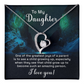 Forever Love Necklace: To My Daughter One The Greatest Joys