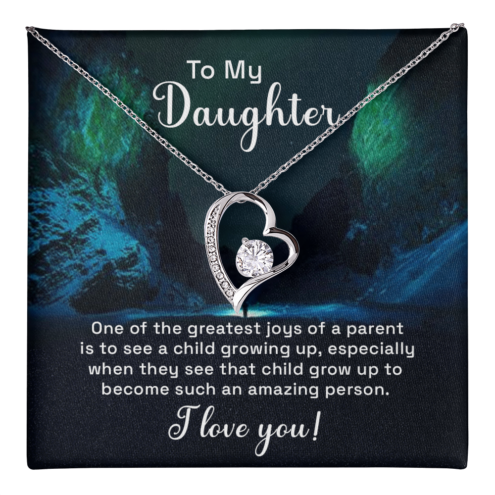 Forever Love Necklace: To My Daughter One The Greatest Joys