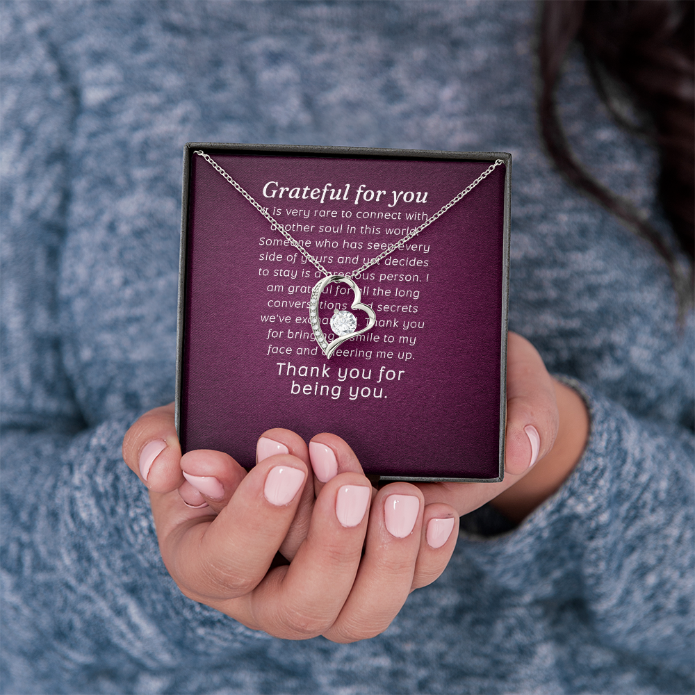 Forever Love Necklace: Grateful for you
