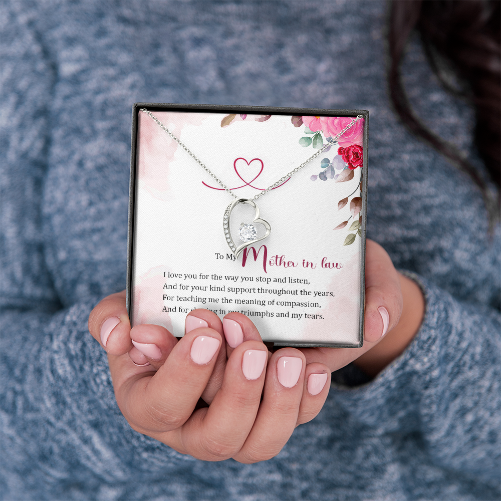 Forever Love Necklace:To My Mother In Law