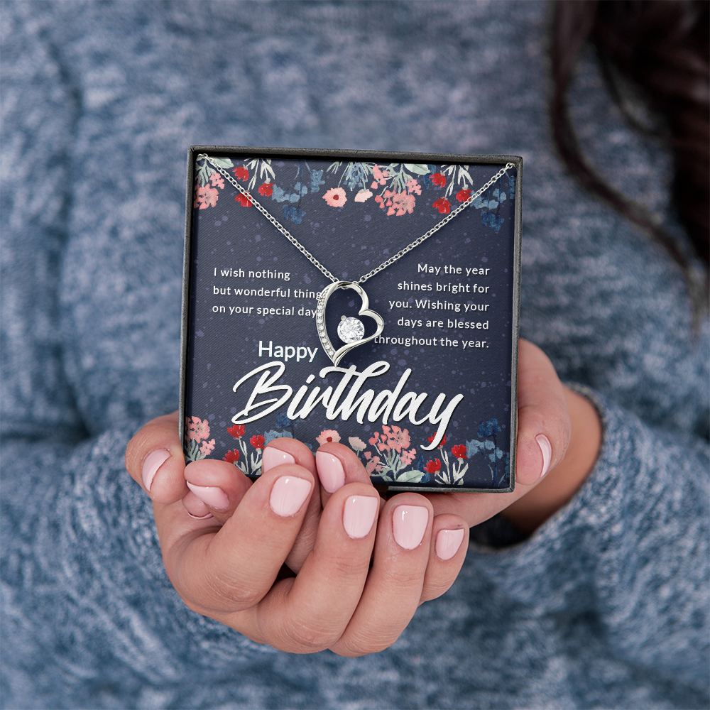 Forever Love Necklace: Happy  Birthday