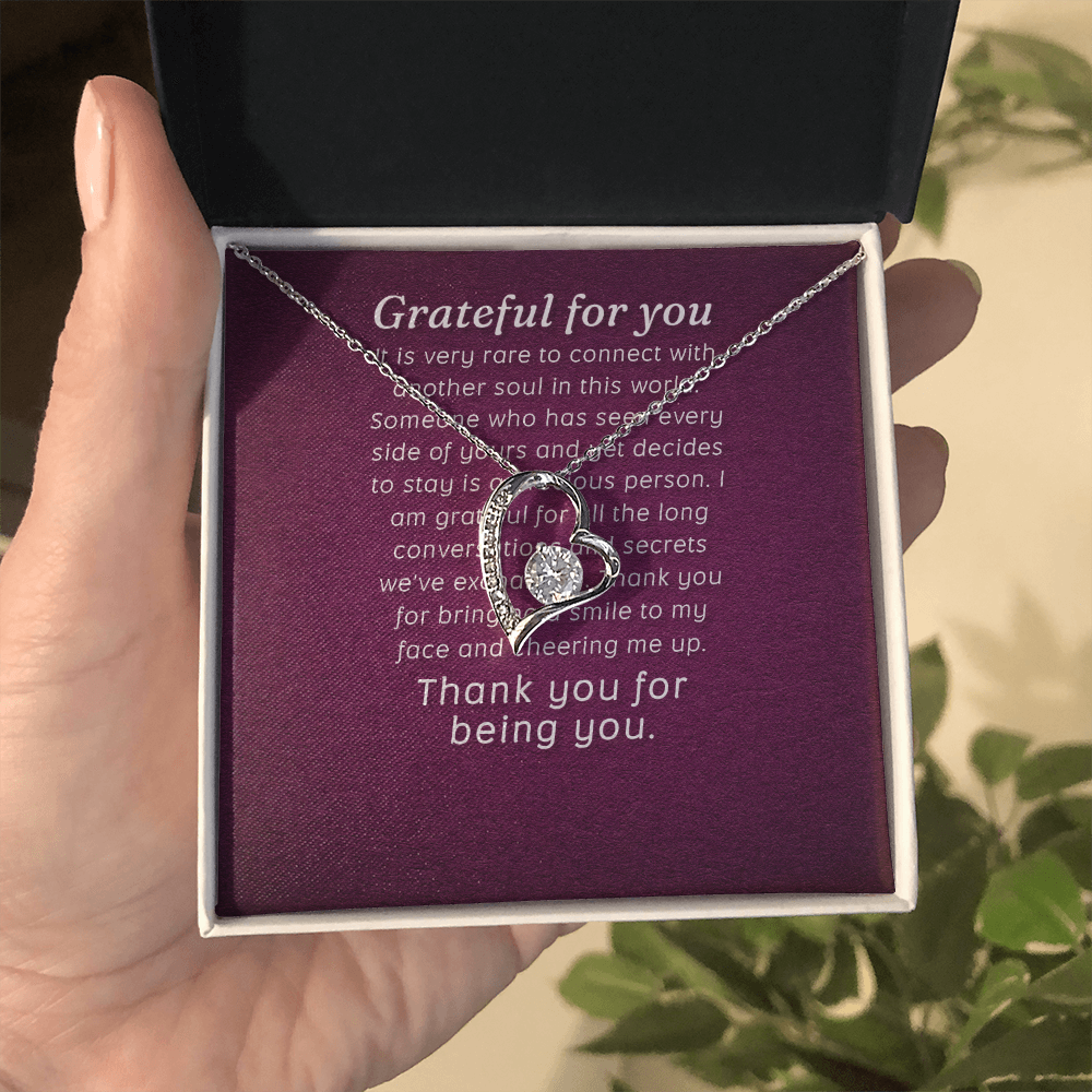 Forever Love Necklace: Grateful for you