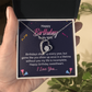 Forever Love Necklace:Happy Birthday To My Wife