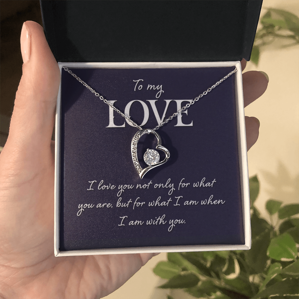 Forever Love Necklace:To My Love I Am With You