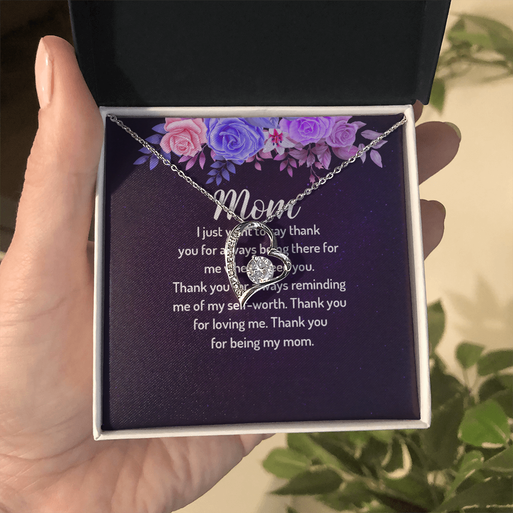 Forever Love Necklace: Mom I Just Want To Say Thank You
