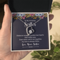 Forever Love Necklace:To My Amazing Sister Distance Never Separates
